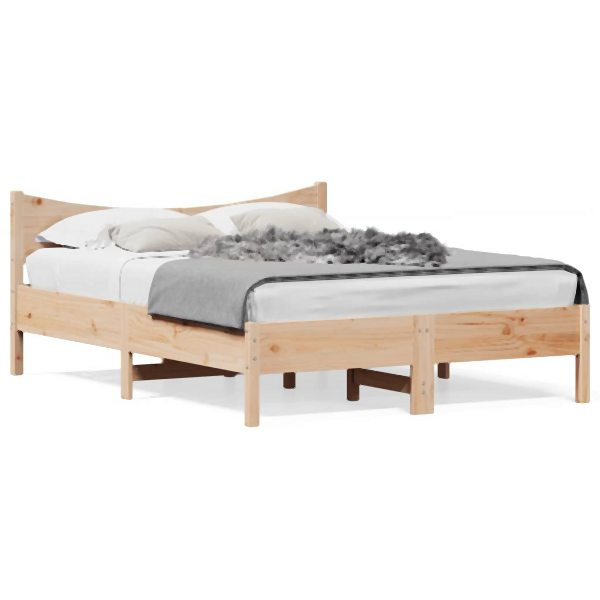 vidaXL Massivholzbett 140x200 cm Kiefer, 844725, 8721012449756