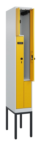 C+P Z-Spind Evolo PLUS, Gestell, 2 Fächer, 2120x300x500mm, 7035/1004, Drehriegel, 0490337-102 S10000