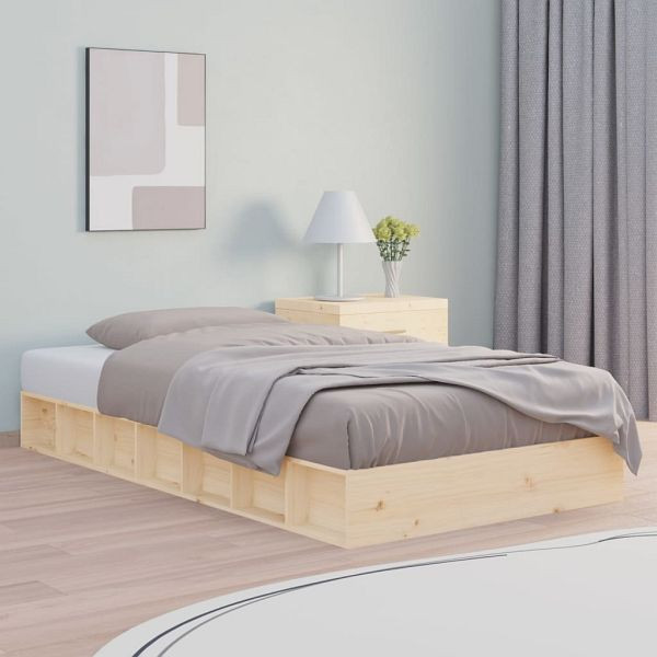 vidaXL Massivholzbett 90x200 cm, Kiefernholz, 820691, 8720287135791