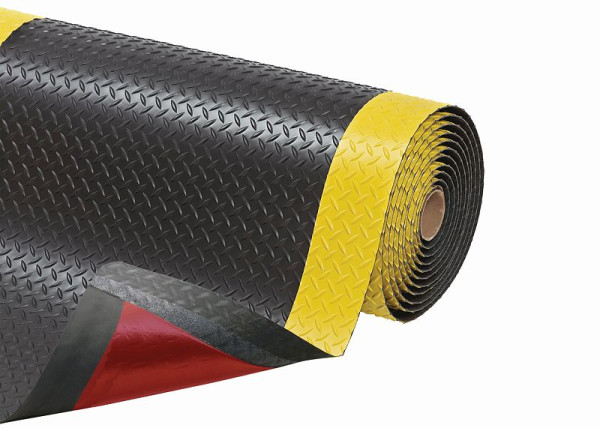 Notrax Cushion Trax Arbeitsplatzmatten Ergonomie Anti- Ermüdung 479, Schwarz/Gelb, 91cm x 300cm, 479S303MYB
