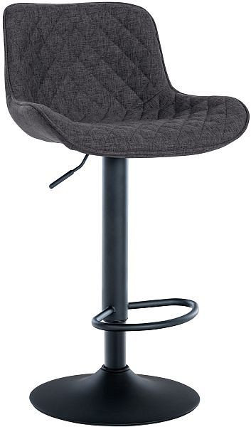 CLP Barhocker Minosa Stoff, schwarz, 321064, 4251756480417