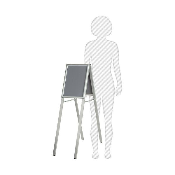 VKF Renzel Kundenstopper / Posterständer / Plakataufsteller, 25 mm Profil, Gehrung DIN A3, 50.0053.3