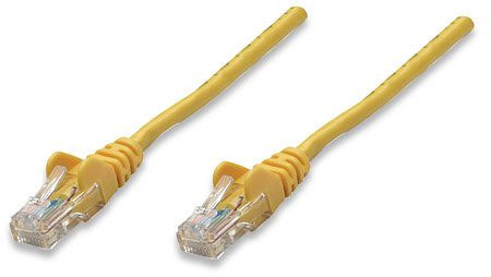 INTELLINET Netzwerkkabel, Cat5e, U/UTP, CCA, RJ45-Stecker/RJ45-Stecker, 15,0 m, gelb, 320610