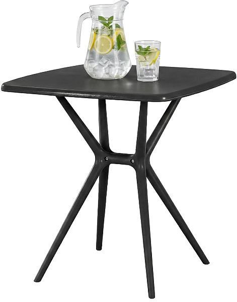 CLP Tisch Becky eckig 72 x 72 cm, schwarz, 327028, 4255716370381