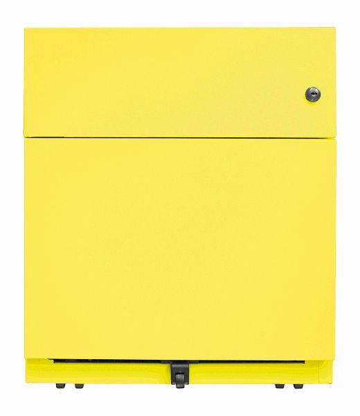 Bisley Rollcontainer Note, 1 Universalschublade, 1 HR-Schublade, zinkgelb, NWA59M7SF641