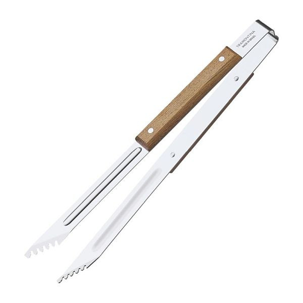 Tramontina Churrasco Grillzange, 37 cm lang, brasilianisches Holz und Edelstahl, DC476