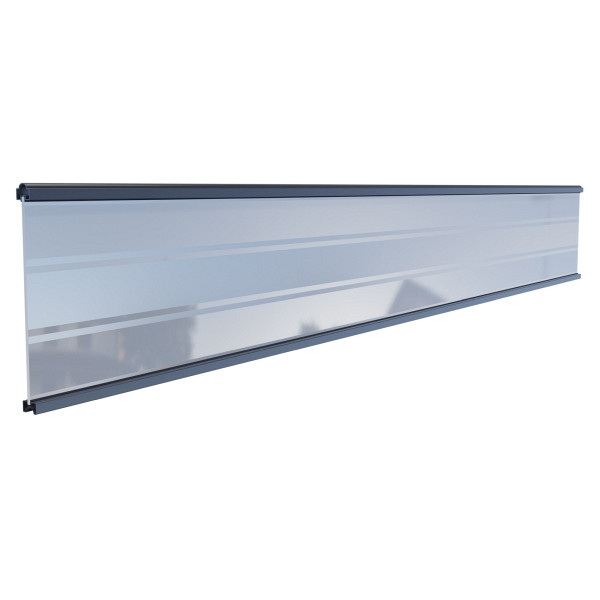 T&J TJÖRN-Serie WPC-Steckzaunsystem, Glasfüllung, 6 x 206 x 1793 mm, ANTHRAZIT, 44756
