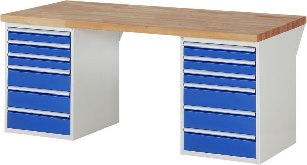 RAU Werkbank Serie 7000 - Modell 7515-3, B2000 x T900 x H890 mm, 13-7515A3-209B4M.11