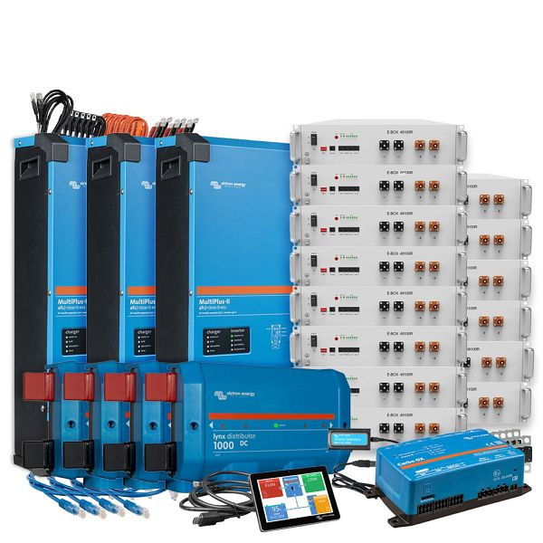 Offgridtec Backup-Kit Nachrüstsatz 71,7 kWh mit Pytes E-Box 48100R-TE+ Akku Victron Multiplus II 48/10000 3-Phasig, 4-01-019525-004