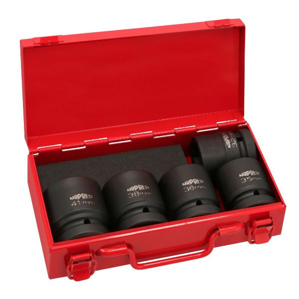 Airpress Schlagnuss Set 1" 5 Teilig, 45780, 8712418002140