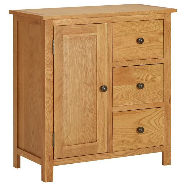 vidaXL Küchenschrank 70x35x75 cm Massivholz Eiche, 289188