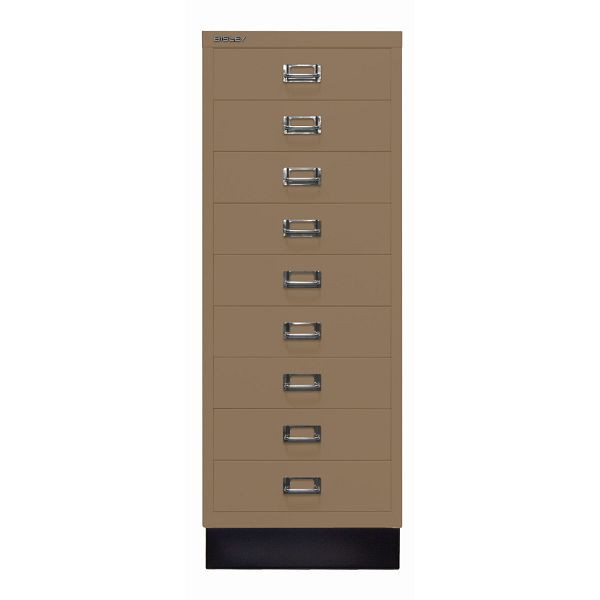 Bisley MultiDrawer™, Inkl. Sockel, DIN A3, 9 Schubladen, 668 coffee, L39A39S668