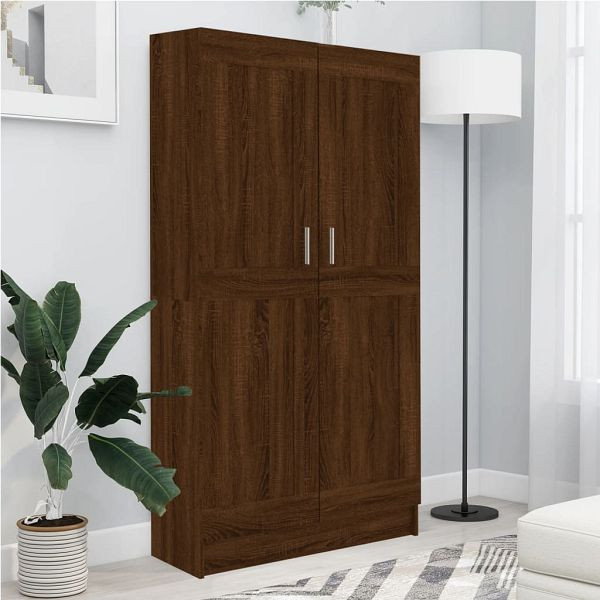 vidaXL Bücherschrank Braun Eichen-Optik 82,5x30,5x150 cm Holzwerkstoff, 815614