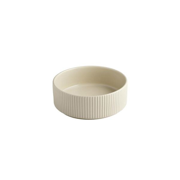 APS Schale THE GRID - Porzellan, Ø 16 cm, 550 ml, Farbe sand, stapelbar, 19035