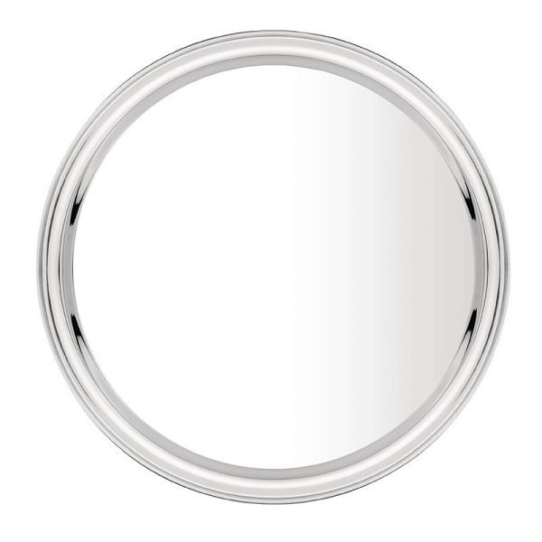 Olympia rundes Serviertablett Edelstahl 35,5cm, leicht für einfaches Tragen, DM193