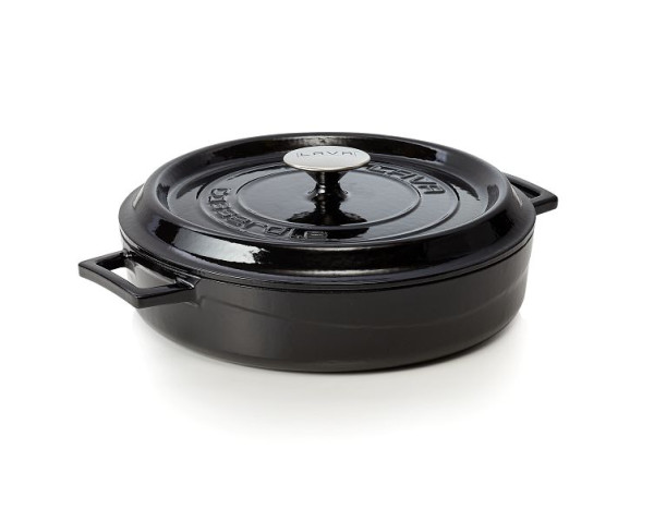WAS Bräter Durchmesser oben 29 cm, Höhe 6,5 cm, schwarz, 363603028