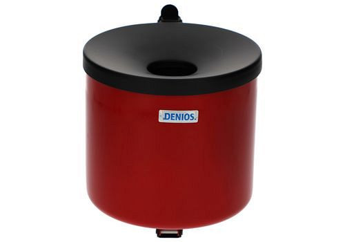 DENIOS Selbstlöschender Wandascher, 2,4 Liter Volumen, rot, 116100