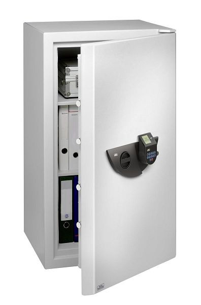 BURG-WÄCHTER Wertschutzschrank WS Office-Doku 824 E FP, Elektronikschloss mit Fingerscan, 2 x Fachboden, HxBxT (außen): 1096 x 641 x 555mm, 41900