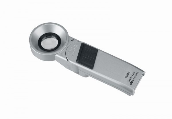Schweizer Handleuchtlupe Tech-Line Modular 6500K, 8x/Ø30mm, aplanatisch, 096082
