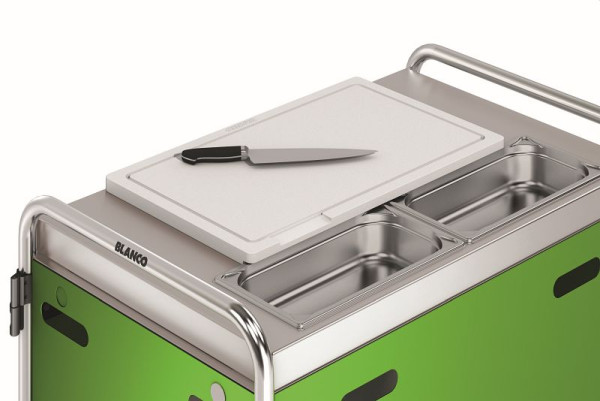 B.PRO Schneidbrett Kunststoff 1/1 mit Saftrinne, Größe: GN 1/1 spülmaschinenfest, 574776