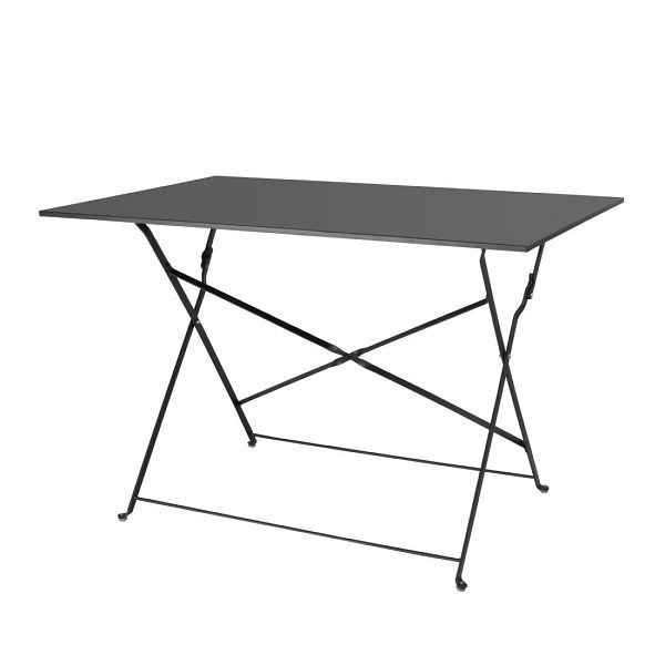 Bolero Klapptisch Pavillonstil Schwarz 1100mm x 700mm, CH968