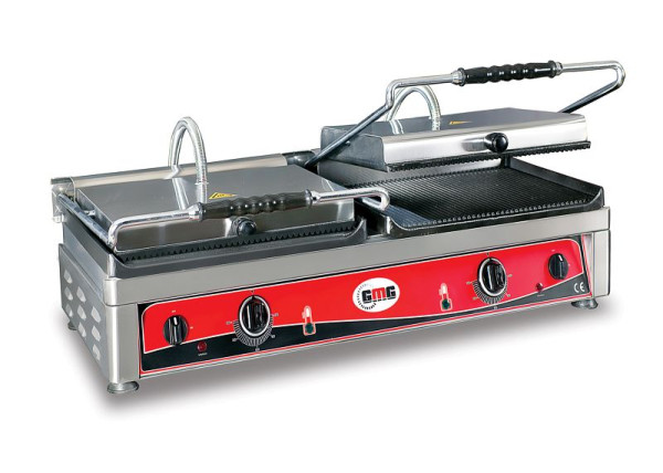 GMG Doppel-Kontaktgrill - oben gerillt / unten gerillt, 2x Grillfläche: 36 x 27 cm, KG2735DE