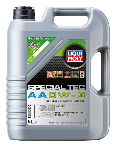LIQUI MOLY Motoröl Special Tec AA 0W-8, Kanister Kunststoff, VE: 5 Liter, 21769