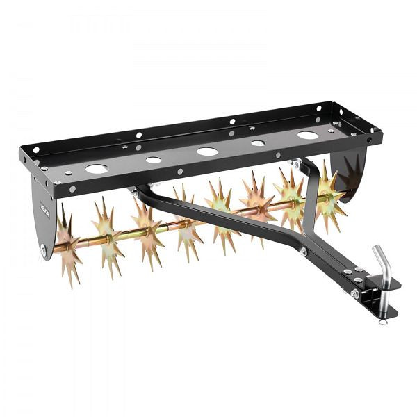 VEVOR Rasenlüfter für Aufsitzmäher 82 cm, 5 cm Arbeitstiefe, Rasenbelüfter 45 kg belastbar, Stahl, Schwarz, TSJCPQQ32INC8OGI0001V0