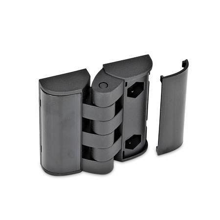 Ganter Scharniere mit Abdeckung, Kunststoff (GN 151.3-40-40-4,5-EH), VE: 50 Stück, 151.3-40-40-4,5-EH