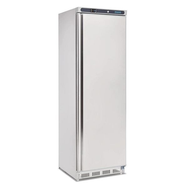 Polar Kühlschrank Edelstahl 400L, CD082