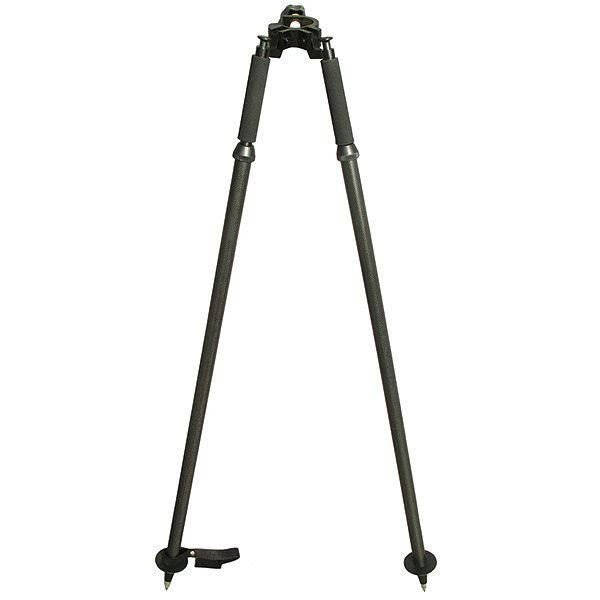 proNIVO Zweibeinstativ aus Carbon, 108 - 182 cm, mit Druckknopfklemmung, schwarz, 206-4361