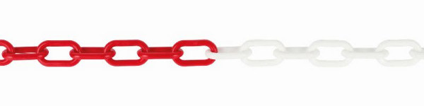 CRASH STOP 25m Kunststoffkette, rot-weiß, Kettenset KS RW