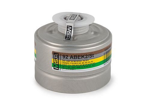 MSA Kombinationsfilter 92 ABEK2/St, Schutzstufe A2B2E2K2P2 R D, 259981
