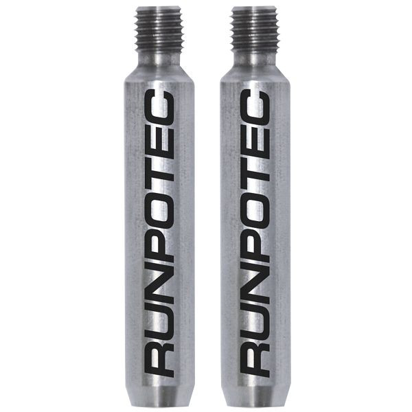 Runpotec Endhülsen-Set aus Edelstahl, VE: 2 Stück, Durchmesser 6 mm für Glasfaserstab Gewinde RTG 6 mm, 20316