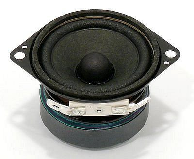 Visaton Breitbandlautsprecher mit schwarzem Korb und zwei Befestigungslaschen FRS 5 XTS - 8 Ohm, 2239