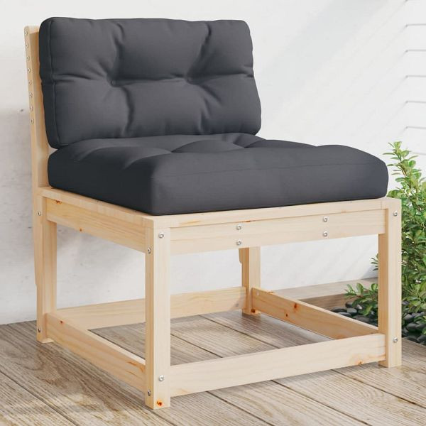 vidaXL Gartensofa mit Kissen Massivholz Kiefer, 844689, 8721012448711
