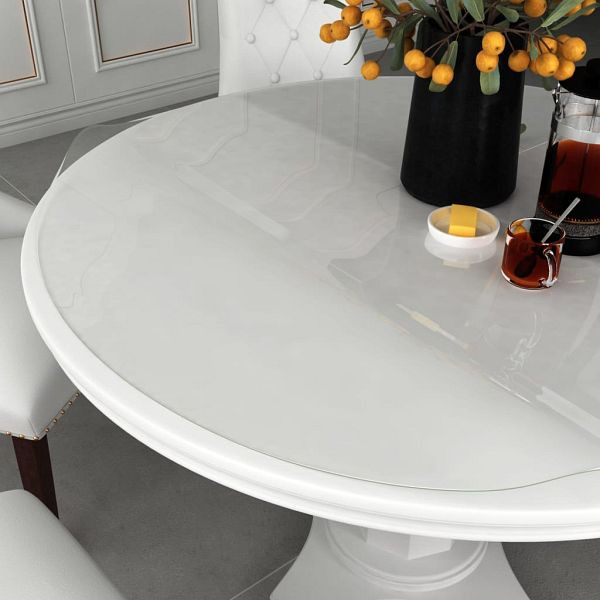 vidaXL Tischfolie Transparent Ø 80 cm 2 mm PVC, 288247, 8719883881973