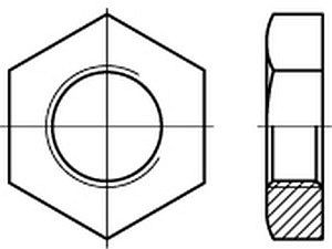 Rohrmuttern DIN 431 A 4 BG 1/2 SW 32 VE=S (10 Stück)
