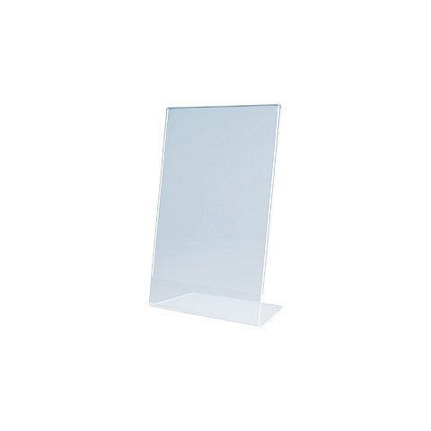 Magnetoplan Tischaufsteller Acryl, schräg, Größe: DIN lang hoch, 43101