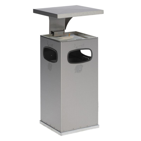 Stein HGS Kombiascher -Cubo Rufio- 38 Liter mit Dach und Ascher, 16113