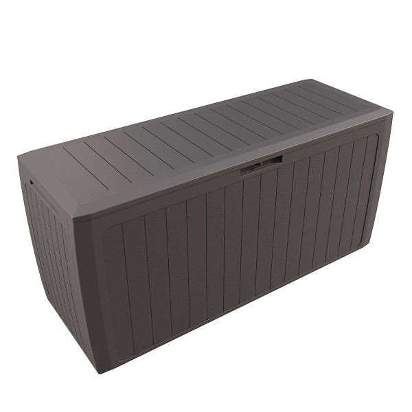 casaria Gartenbox 290L Braun Board Plus mit Rollen wetterfest, 106896