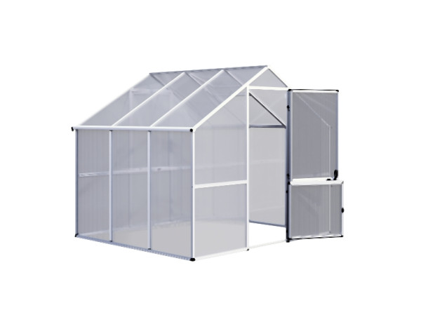 KGT Gewächshaus Enzian III, pressblank, 2.27 x 2.67 x 2.27 m, 20300000