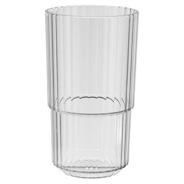 APS Trinkbecher -LINEA-, Ø 8,5 cm, Höhe: 15 cm, Tritan, 500 ml, Farbe: kristallklar, VE: 48 Stück, 10564