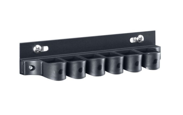 bott perfo Klemmhalter für 13 Teile BxTxH: 300x37x28 mm, Kunststoff / schwarz, VE: 3 Stück, 13008009