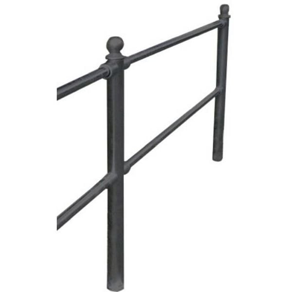 Stein HGS Schutzgeländer/Rabattengeländer, Querholm, Rohrdurchmesser 33,7mm, Länge 2000mm/inkl. Verbindungsmuffen, nach RAL-Karte beschichtet, 467.20bsonder