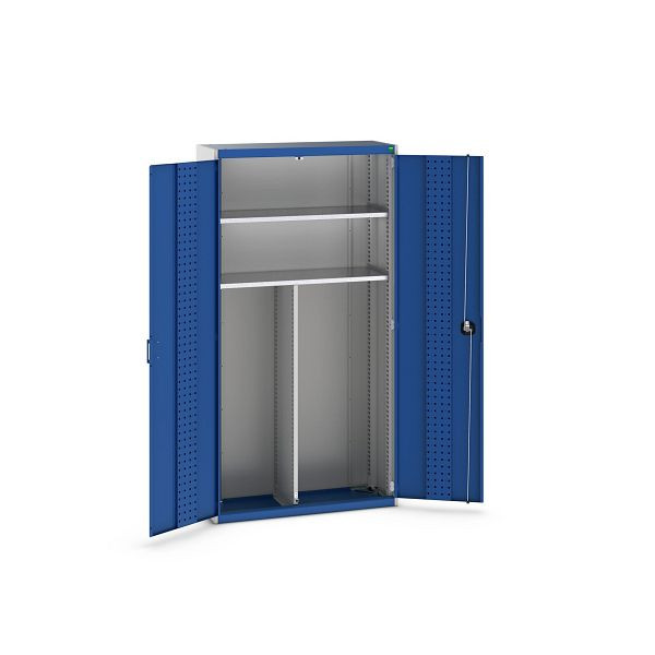 bott cubio Koffer-Flügeltürenschrank unbestückt, BxTxH: 1050x400x2000mm, RAL 7035 / RAL 5010, 40032038.11V