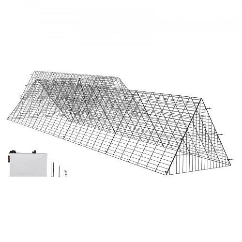 VEVOR Hühnertunnel, 729 x 200 x 61,5 cm Hühnerstall für den Hof, tragbare Freilaufgehege für draußen mit Eckrahmen, 2 Sets, YJSD2TDGJKJ0DH00FV0