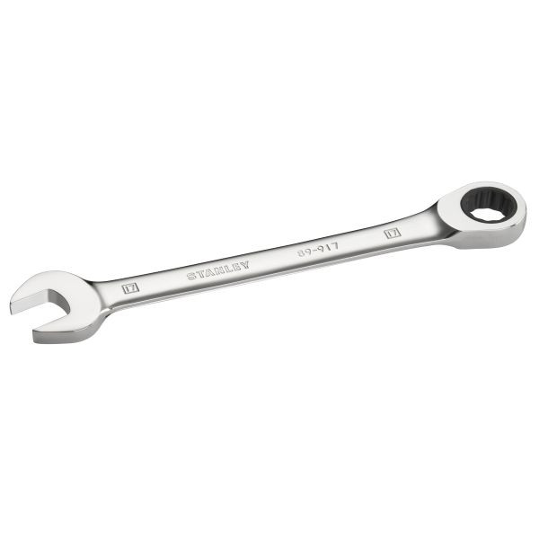 Stanley Flacher Ringmaulschlüssel mit Ratsche 17 mm, 72 Zähne, 5° Betätigungswinkel, STMT89917-0