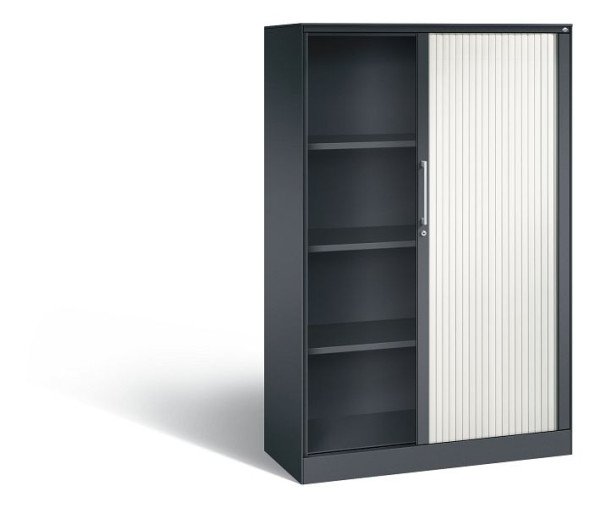 C+P Rollladenschrank Asisto, H1639xB1000xT435mm, Farbe: Schwarzgrau / Verkehrsweiß, Bügelgriff, 4 OH, 143012-000 S10054