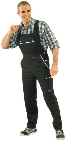Planam Canvas 320 Latzhose, schwarz/schwarz, Größe 48, 2134048